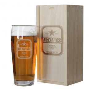 Verre à bière, Cadeau d'entreprise, Chope de bière 1l personnalisable