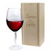 Coffret verre à vin gravé annivrsaire