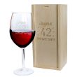 Verre à vin anniversaire gravé
