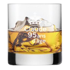 Verre à whisky anniversaire gravé