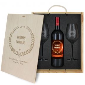 Coffret à vin 3 pièces personnalisé Award