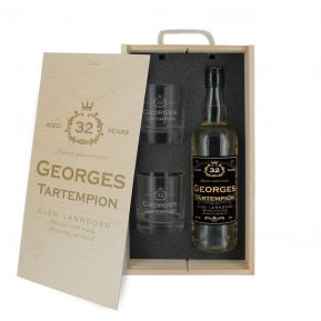 Coffret à whisky 3 pièces personnalisé Anniversaire