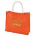 Un sac shopping orange brodé