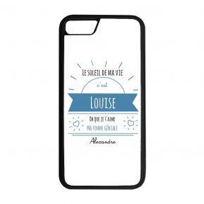 Coque iPhone ou Galaxy personnalisée message ensoleillé Coque iPhone ou Galaxy personnalisée message ensoleillé