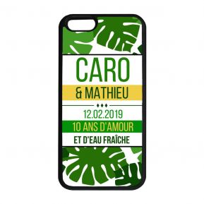 Coque iPhone ou Galaxy personnalisée palmeraie Coque iPhone ou Galaxy personnalisée palmeraie