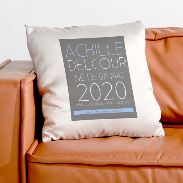 Coussin de naissance design mock up 1