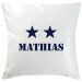 Coussin 2 étoiles marine