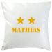 Coussin 2 étoiles or