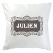 Coussin personnalisé rétro prénom