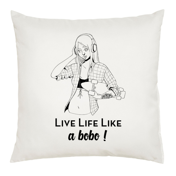 Coussin personnalisé caractères la Bobo