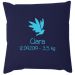 Housse de coussin carrée en coton personnalisée marine
