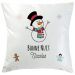 Coussin de Noël bonhomme de neige