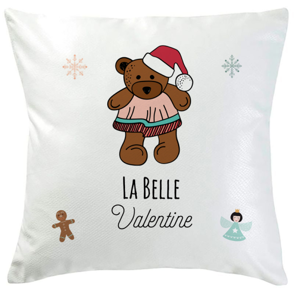 Coussin de Noël peluche