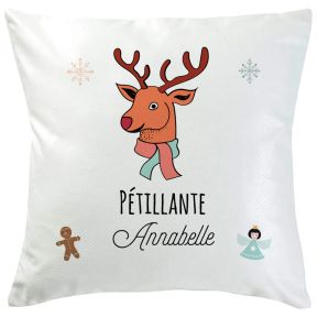 Coussin de noël personnalisé