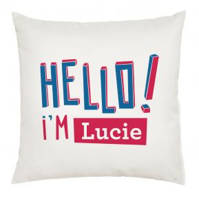 Coussin personnalisé HELLO