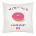 coussin personnalisé Je peux pas