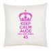 Coussin Keep Calm rose