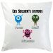 Coussin monster family 3 prénoms