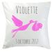 Coussin de naissance fille personnalisé