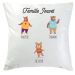 Coussin famille ours 3 personnes