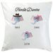 Coussin personnalisé 3 animaux