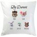 Coussin personnalisé 5 animaux