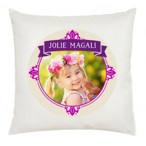 Coussin photo cadre royal