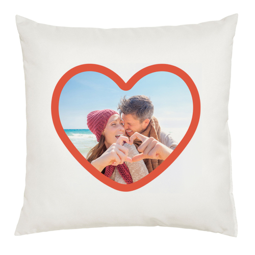 Coussin photo coeur