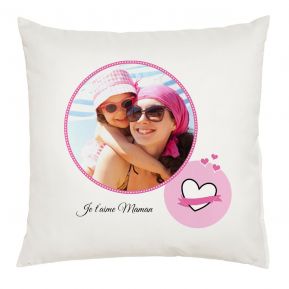 Coussin photo ronde