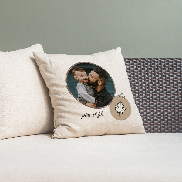 Coussin photo rond  mock up 2