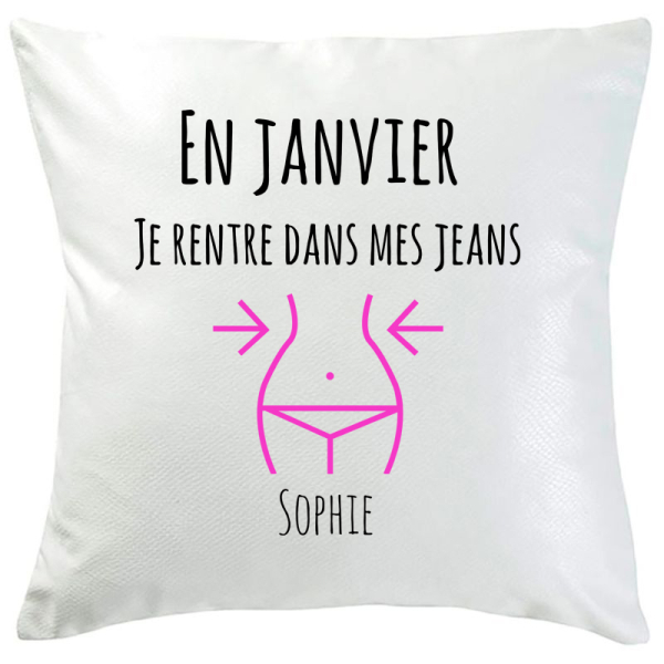 Coussin bonnes résolution régime