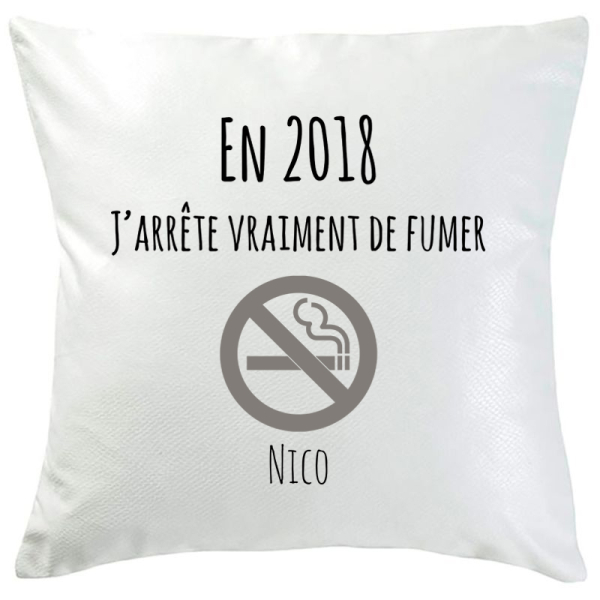 Coussin bonnes résolution cigarette