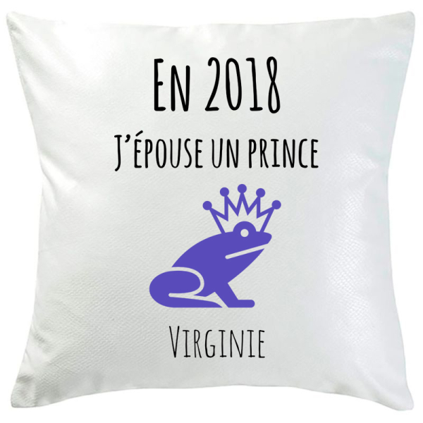 Coussin bonnes résolution prince