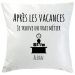 Coussin bonnes résolution vacances