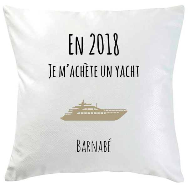 Coussin bonnes résolution yacht