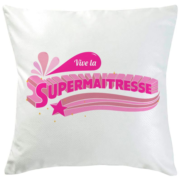 Coussin personnalisé Super Maîtresse