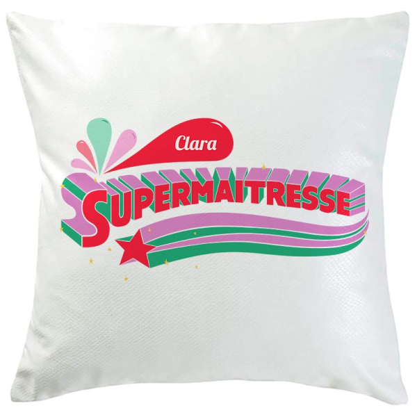 Coussin personnalisé Super Maîtresse