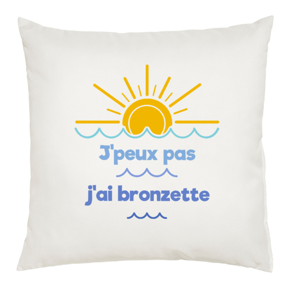 coussin vacances à la mer