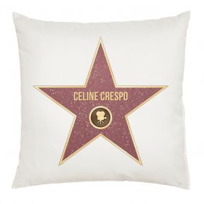 Coussin étoile du Walk of fame personnalisée