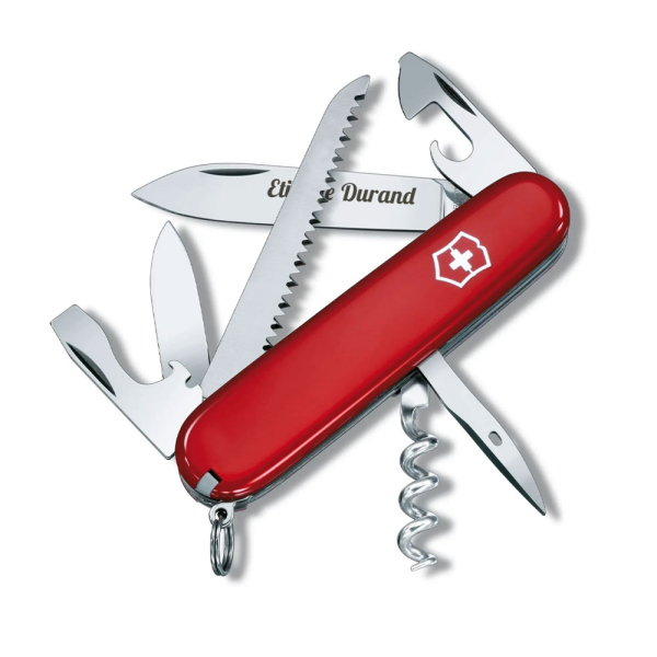 Couteau suisse personnalisé par gravure sur la lame - Victorinox 