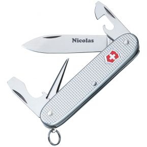 Couteau suisse personnalisé avec côte en Alox
