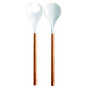 Couverts à salade design en porcelaine