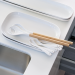 Couverts en porcelaine naturel