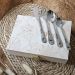 Détail gravure Flamand rose - coffret couverts