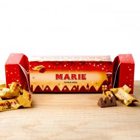 Cracker box de Mini Toblerone personnalisé Noël