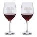 Duo de verres à vin personnalisés