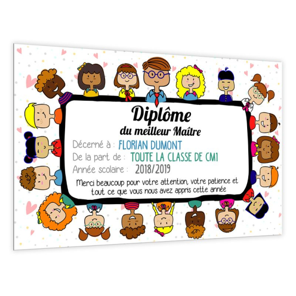 Diplôme du meilleur maître