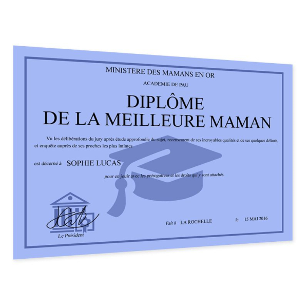 Diplôme De Fin D Études Personnalisé Pour Enfants