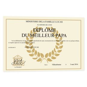 Diplôme personnalisé