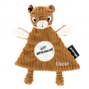 Doudou baby Speculos le tigre personnalisé Doudou baby Speculos le tigre personnalisé